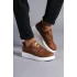 Tb161 Hippo Bağcıksız Cilt Erkek Günlük Sneaker Ayakkabı Cbt - Taba