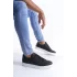 Tb165 Elite Bağcıklı Cilt Erkek Günlük Sneaker Ayakkabı Cbt - Siyah