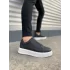 Tb007 Alba Bağcıksız Cilt Erkek Günlük Sneaker Ayakkabı Cbt Siyah