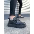 Tb010 Cloud Bağcıklı Rugan Erkek Günlük Sneaker Ayakkabı Rst - Siyah