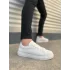 Tb122 Mode Bağcıklı Cilt Erkek Günlük Sneaker Ayakkabı Cbt - Beyaz