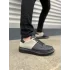 Tb151 Boost Bağcıklı Cilt Süet Erkek Günlük Sneaker Ayakkabı Csst - Siyah/gri