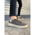 Tb204 Flex Bağcıklı Keten Kumaş Erkek Günlük Sneaker Ayakkabı Kkt - Kahverengi/krem