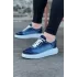 Terzi Bey Tb018 Koyu Mavi Kot Kumaş Erkek Casual Ayakkabı