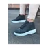 Terzi Bey Tb032 Gri Bağcıklı Sneakers  Yarım Bilek Bot