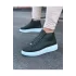 Terzi Bey Tb032 Haki Bağcıklı Sneakers  Yarım Bilek Bot