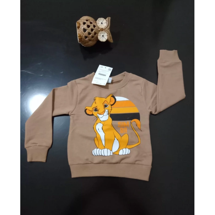 Aslan Kral Baskılı İki İplik Penye İkili Takım