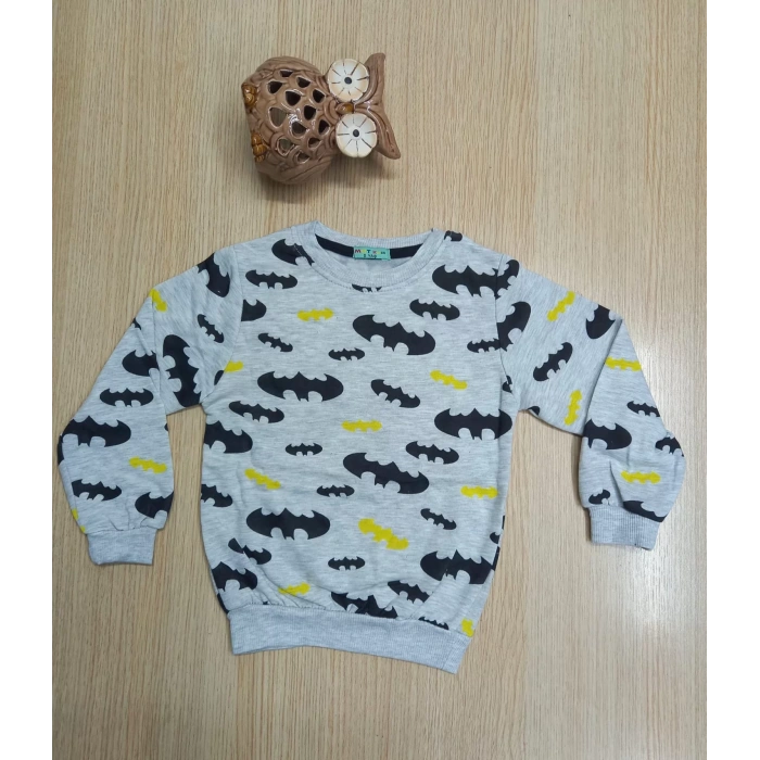 Erkek Çocuk Batman Baskılı Mevsimlik Şardonlu İkili Takım