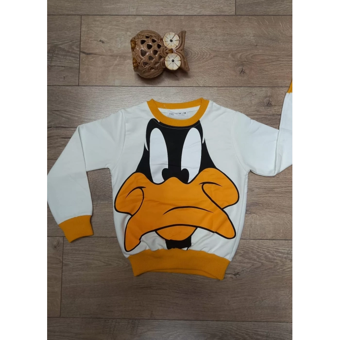 Kız Çocuk Daısy Baskılı Kompak Penye İkili Takım