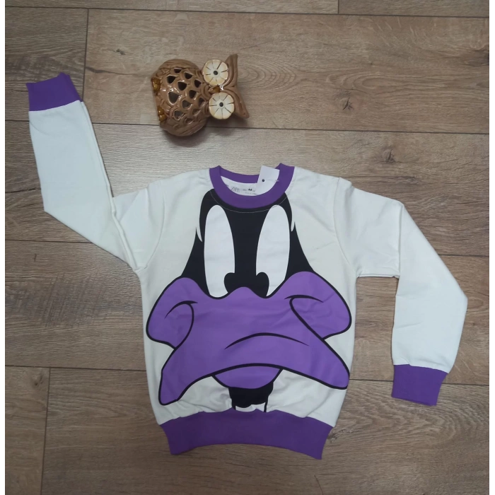 Kız Çocuk Daısy Baskılı Kompak Penye İkili Takım