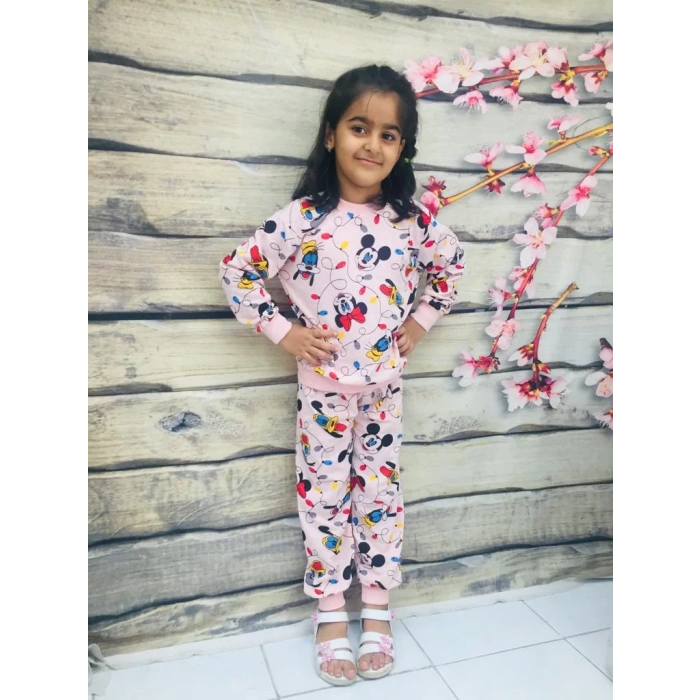 Kız Çocuk Minnie ve Daisy Baskılı Mevsimlik İkili Takım