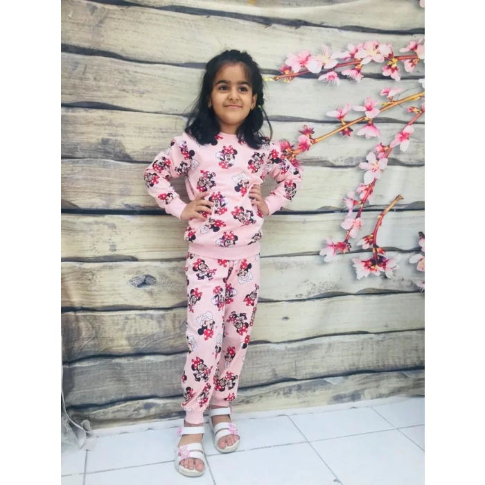 Kız Çocuk Minnie ve Daisy Baskılı Mevsimlik İkili Takım