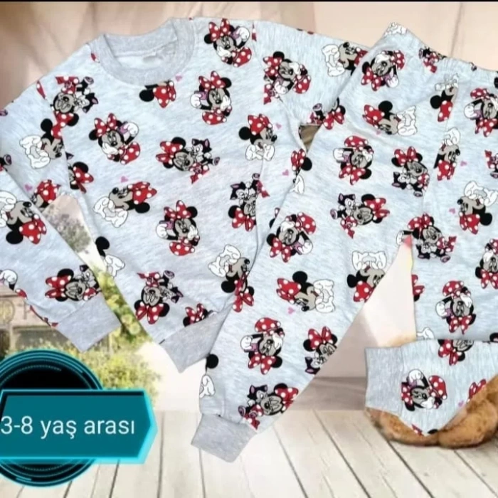Kız Çocuk Minnie ve Daisy Baskılı Mevsimlik İkili Takım