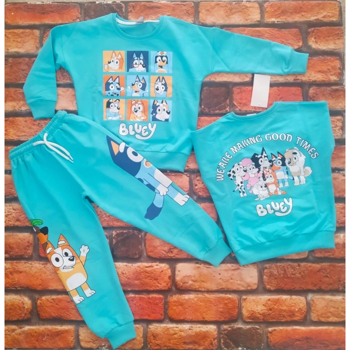 Çocuk Bluey Karekterli Eşofman Takımı Mevsimlikl(1BEDEN BÜYÜK ALINIZ)