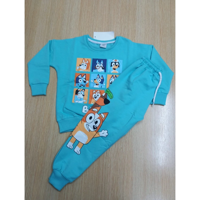 Çocuk Bluey Karekterli Eşofman Takımı Mevsimlikl(1BEDEN BÜYÜK ALINIZ)