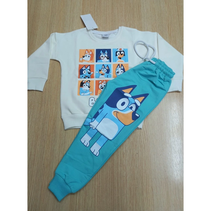Çocuk Bluey Karekterli Eşofman Takımı Mevsimlikl(1BEDEN BÜYÜK ALINIZ)