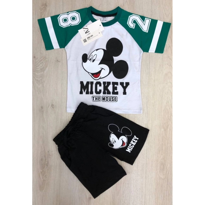 Erkek Çocuk Mickey Baskılı İkili Takım