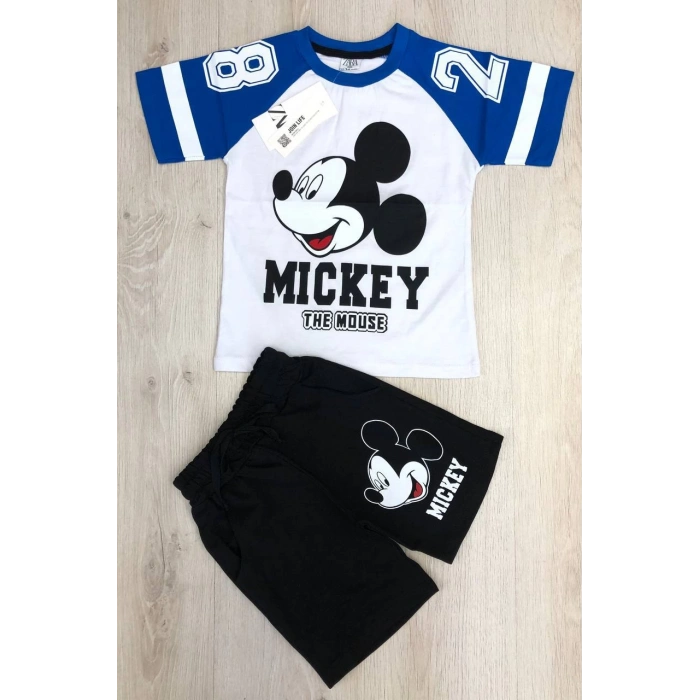 Erkek Çocuk Mickey Baskılı İkili Takım