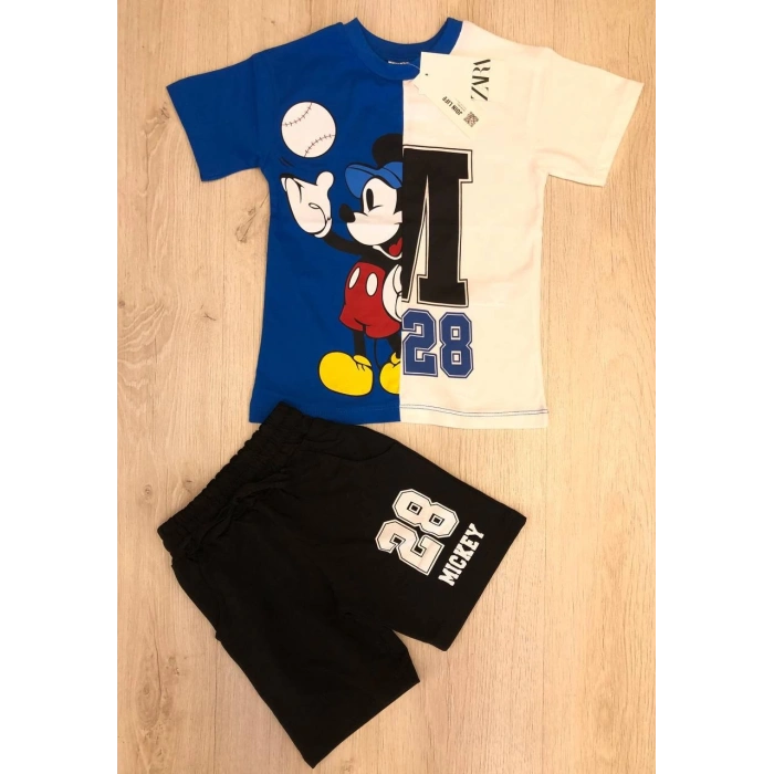 Erkek Çocuk Mickey Baskılı İkili Takım