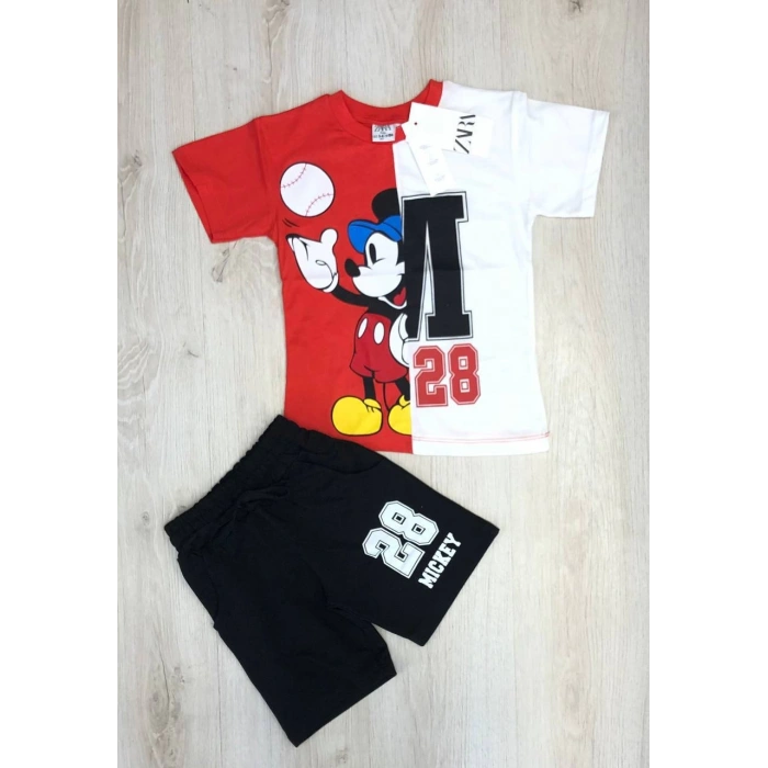Erkek Çocuk Mickey Baskılı İkili Takım