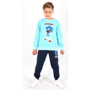 Erkek Çocuk Sonıc Baskılı İki İplik Penye İkili Takım