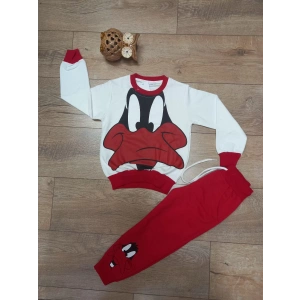 Kız Çocuk Daısy Baskılı Kompak Penye İkili Takım