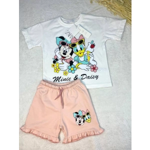Kız Çocuk Minnie Daisy Baskılı İkili Takım