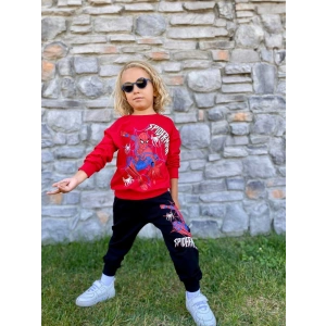 Erkek Çocuk Spiderman Baskılı Kompak Penye İkili Takım