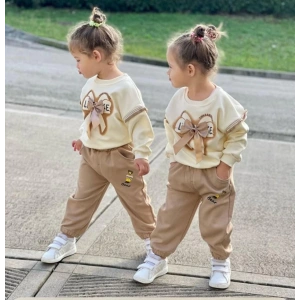 Kız Çocuk Eşofman Takımı 3-9 Yaş Pamuklu spor & Günlük Takım(bir beden büyük alınız)