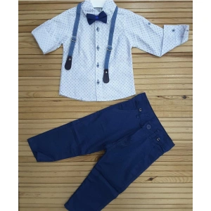 Erkek Çocuk Terry Marka Papyon Askılı Dörtlü Bayramlık Takımı