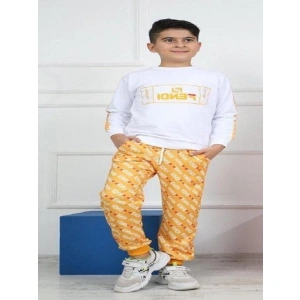 Unisex Çocuk Fendi Dijital Baskılı Kompak Penye İkili Takım