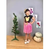 Kız Çocuk Minnie Mouse Eteklli Taçlı Üçlü Takım