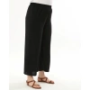 Kadın Siyah Beli Lastikli Büyük Beden Ayrobin Pantolon