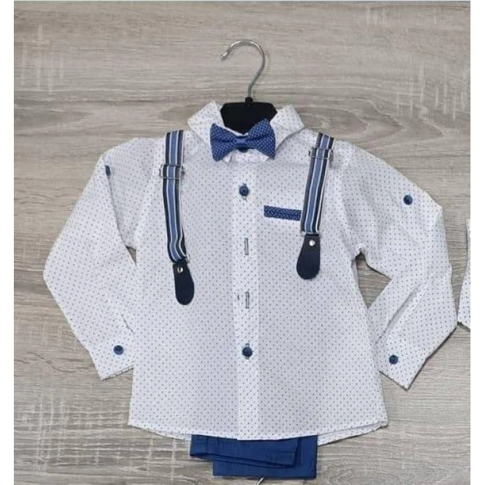 Erkek Çocuk Terry Marka Papyon Askılı Dörtlü Bayramlık Takımı