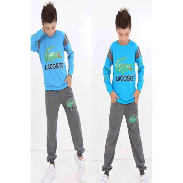 Erkek Çocuk Baskılı Kompak Penye İkili Takım