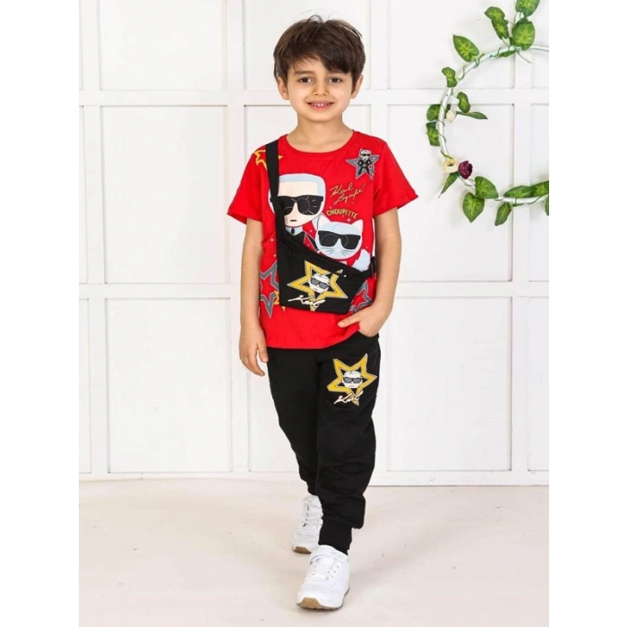 Erkek Çocuk Karl Çantalı Üçlü Takım