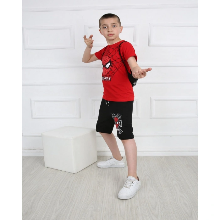 Erkek Çocuk Spiderman 2-10 Yaş İkili Takım [Maske Hediyeli]