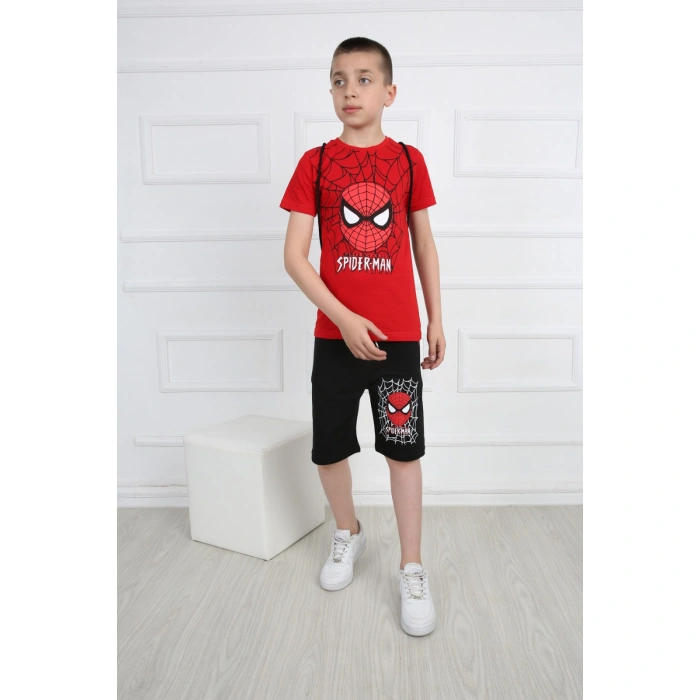 Erkek Çocuk Spiderman 2-10 Yaş İkili Takım [Maske Hediyeli]