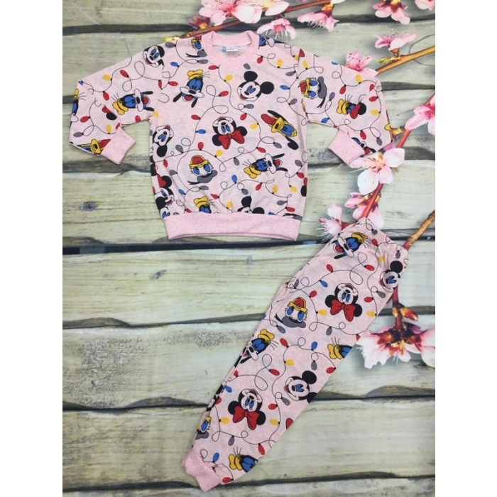 Kız Çocuk Minnie ve Daisy Baskılı Mevsimlik İkili Takım