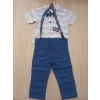 Erkek Çocuk Keten Gömlek & Lacivert Keten Pantolon