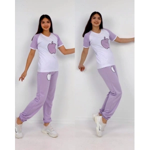 Erkek Çocuk Elma Baskılı Alt İki iplik İkili Takım