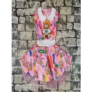 Kız Çocuk Mochino İçi Tüllü Elbise