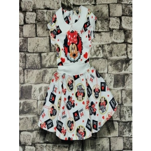 Kız Çocuk Minnie Mouse İçi Tüllü Elbise