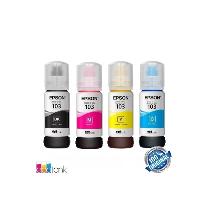 Epson 103 Cyan/Magenta/Yellow/Black Mavi/Kırmızı/Sarı/Siyah 4lü