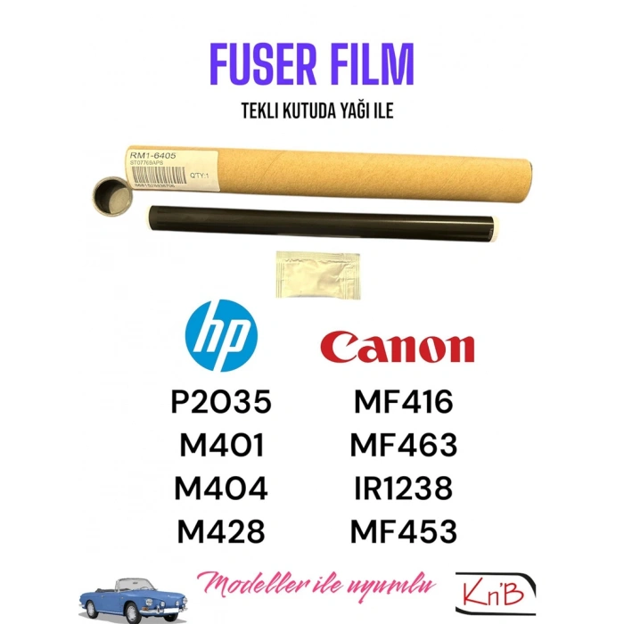 [Fuser Film Sleeve] HP/Canon uyumlu 1010/1005/6020/5940/P2035 - Siyah (RM1-6405)