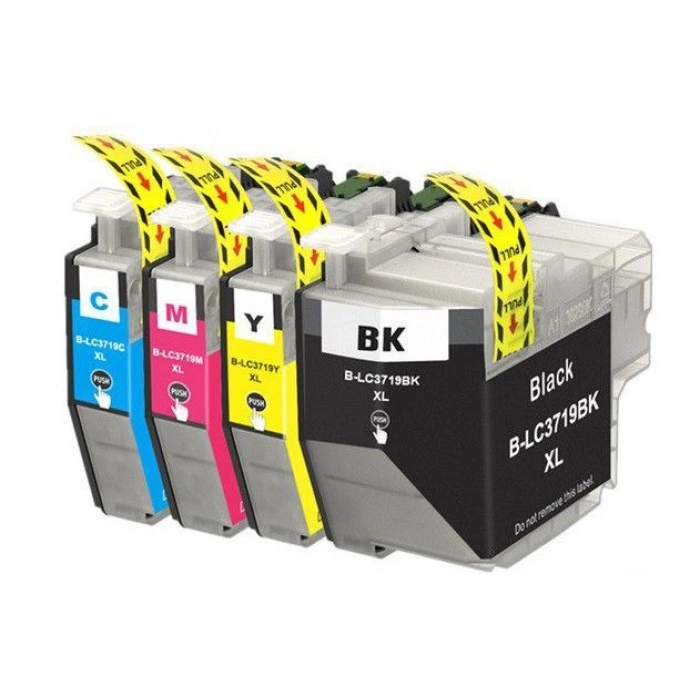 Muadil Kartuş Brother LC3719XLSARI 18ml Sf. Koli içi 100 adet. <b>- Avantajlı NAKİT Fiyat</b>