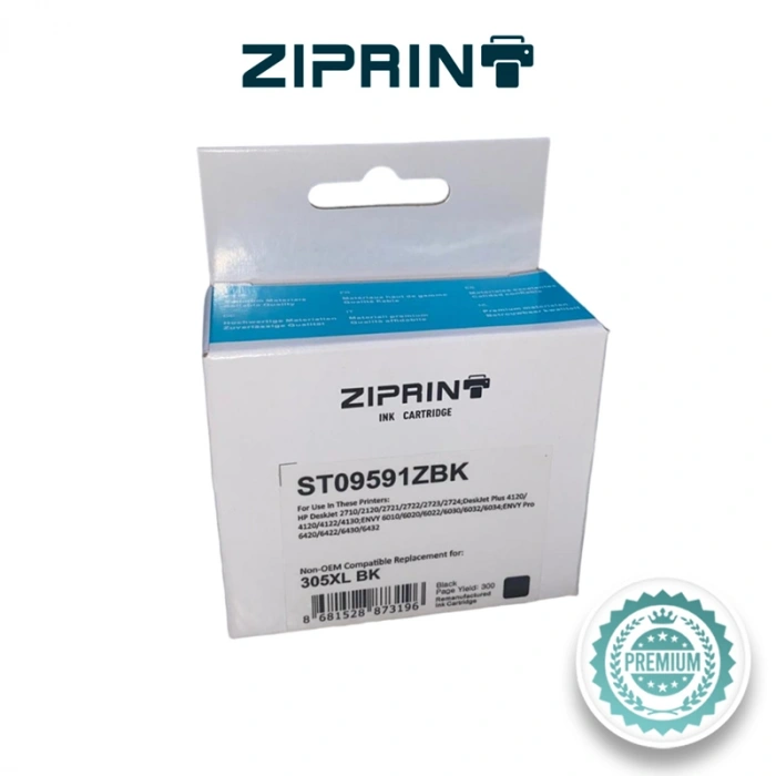Muadil Kartuş HP (ZIPRINT) 305XL-3YM62AE SİYAH