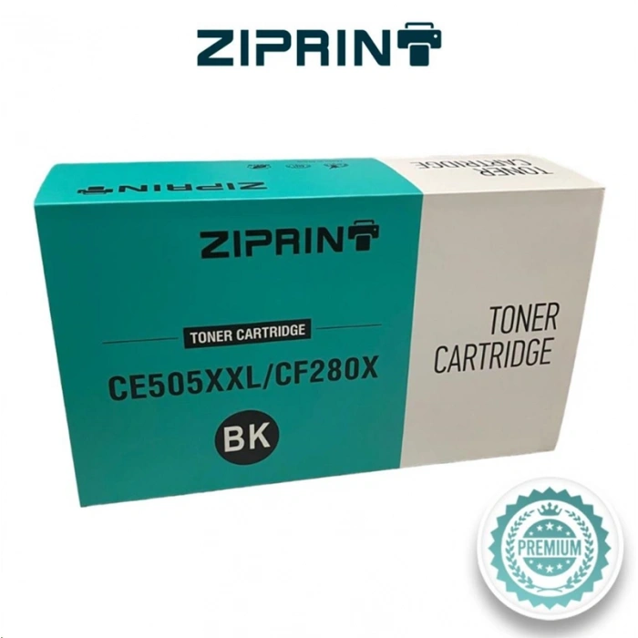 ~Muadil Toner~ HP uyumlu (ZIPRINT) CE505XXL/CF280XXL -13K- (Koli 10)