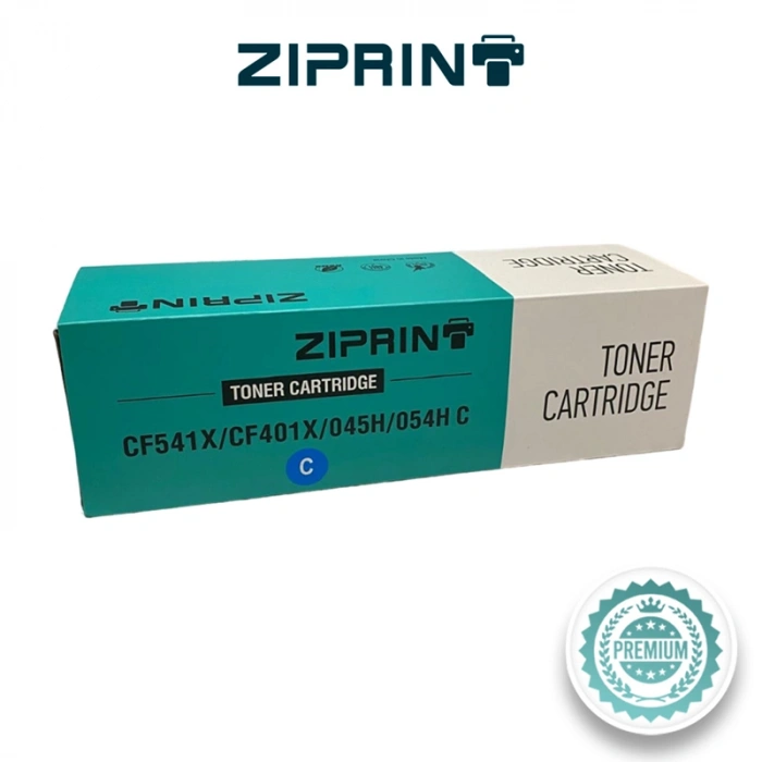 Muadil Toner HP uyumlu (ZIPRINT) CF541X/CRG054H/CRG067H MAVİ 2.5K Koli İçi 20 Ad.