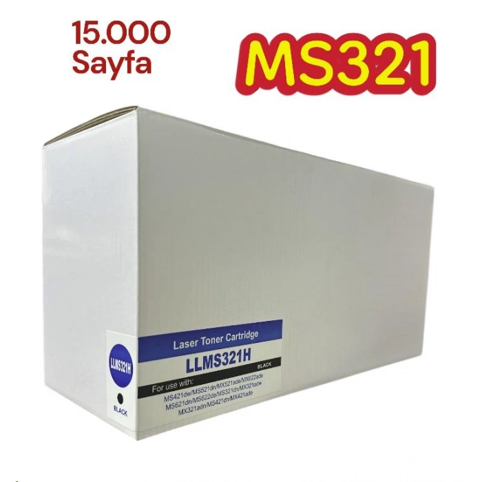 ~Muadil Toner~ Lexmark uyumlu (NO NAME) MS321/MS521/56F5H00 -15K- <b>- Avantajlı NAKİT Fiyat</b>